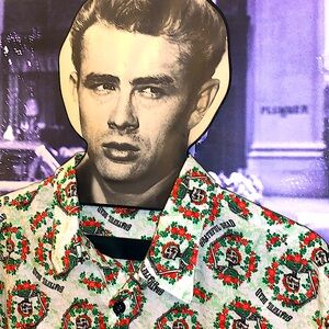 🌹Grateful Dead Handmade Floral Graphic SSBD XL EUC